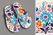 11 purple folk flower wall art print, a Decorative Illustration by ARTOZEN DIGITAL (Thumbnail 9 of 11)
