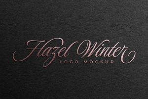 Logo Mockup Rose Gold Foil, a Product Mockup by Smart Works