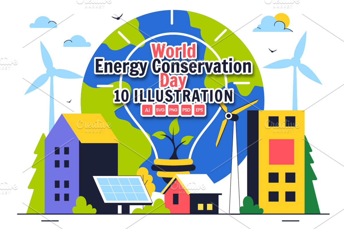 10 World Energy Conservation Day, a Seasonal Illustration by denayunebgt (Photo 1 of 4)