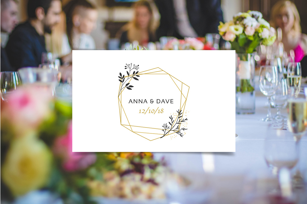 Wedding logo boutique, premade logo, a Branding & Logo Template by Marish (Photo 2 of 9)