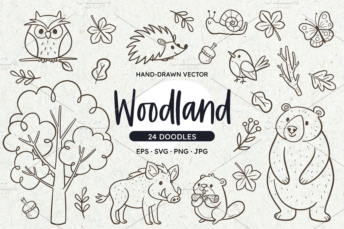 Woodland - Forest Animals, an Animal Illustration by insemar (Photo 1 of 4)
