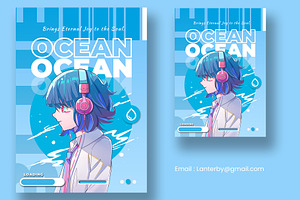 Poster Illustration Template, a Poster Template by lanterby Illustration