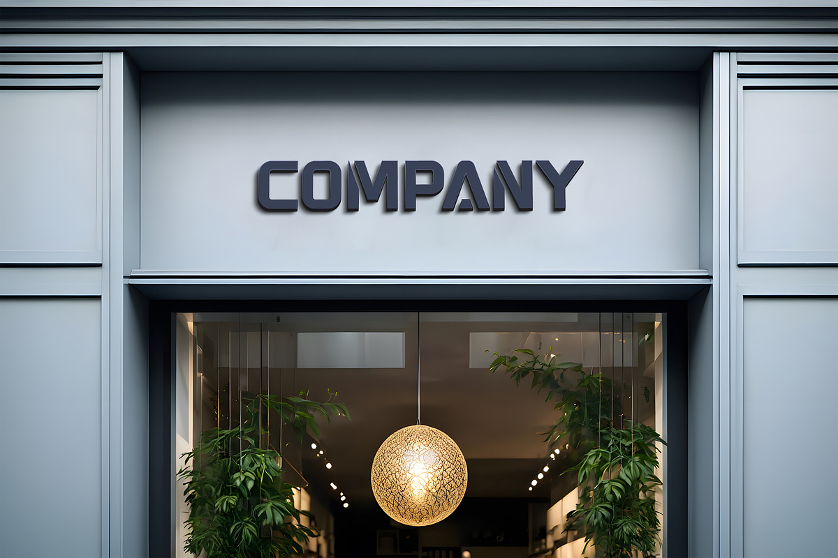 Logo Mockup Facade Sign, a Mockup by GenesisCreativeCo (Photo 2 of 3)