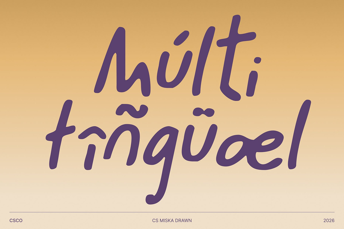 CS Miska Drawn, a Sans Serif Font by Craft Supply Co. (Photo 6 of 8)