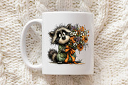 Whimsical Spring Raccoon Clipart, an Illustration by OK Design (Thumbnail 4 of 6)