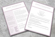 Sweet Lila Resume Template, a Resume Template by Visual Impact (Thumbnail 2 of 3)