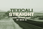 Texicali Straight Hand Drawn Font, a Sans Serif Font by nickqtx (Thumbnail 1 of 4)