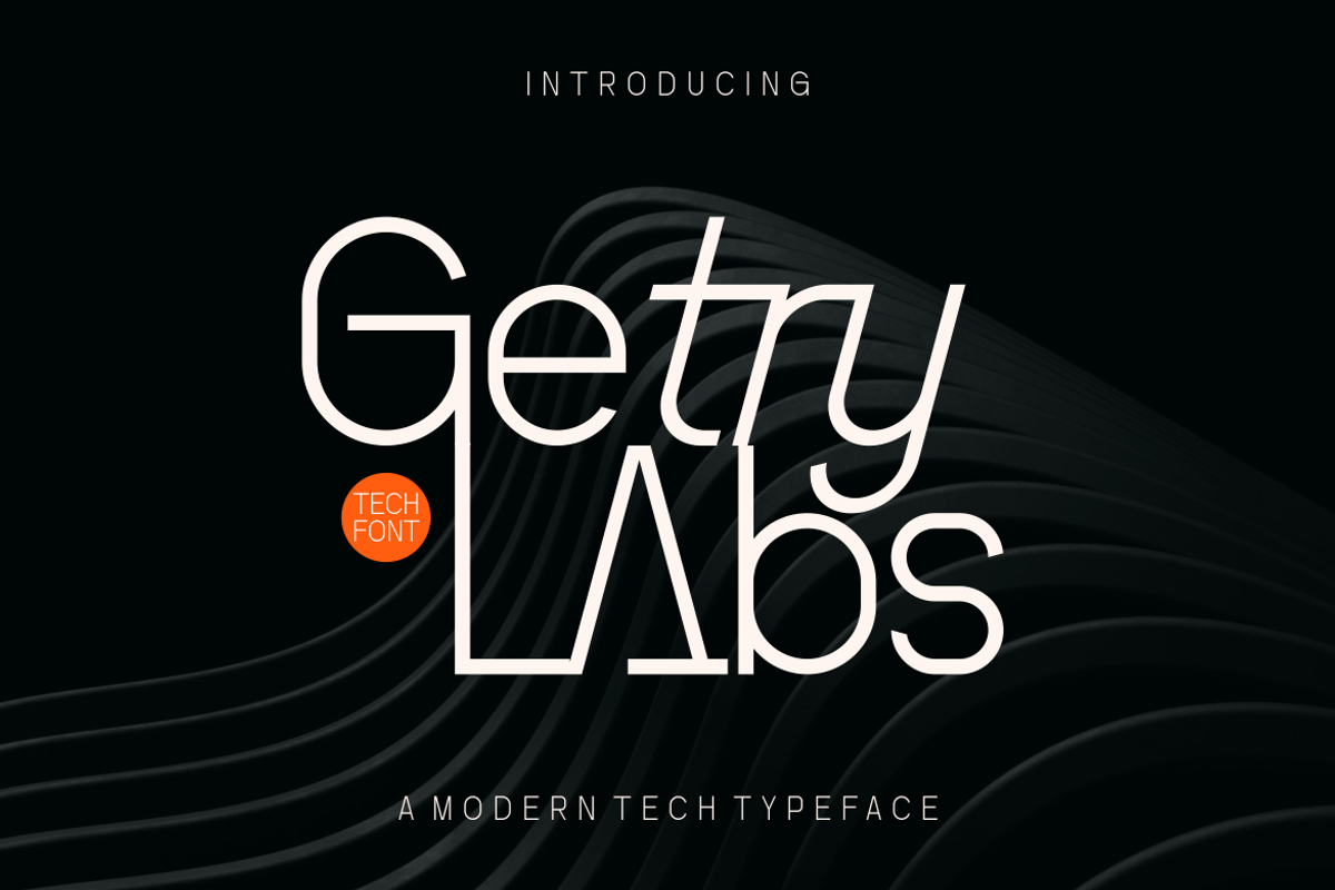 Getry LAbs - Modern Font, a Sans Serif Font by Viswal Studio (Photo 1 of 6)