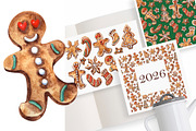 Gingerbread, a Food Illustration by JennyColorArt (Thumbnail 2 of 5)