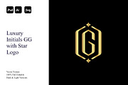 Luxury Initials GG with Star Logo, a Branding & Logo Template by Luxury Logos (Thumbnail 1 of 4)
