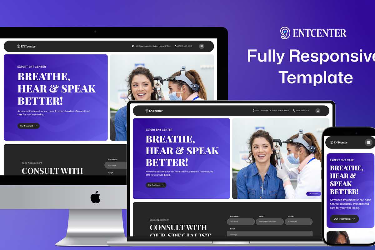 ENTcenter - Medical Website Template