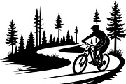 Cycling Sport Silhouette Bundle, an Illustration by Designs_River (Thumbnail 8 of 38)