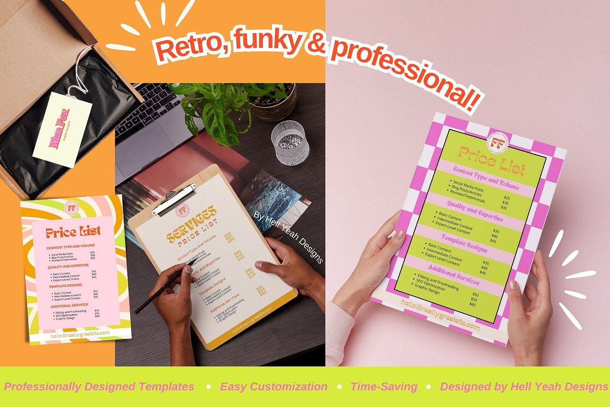Ultimate Funky Branding Kit, a Branding & Logo Template by Hell Yeah Designs (Photo 11 of 13)