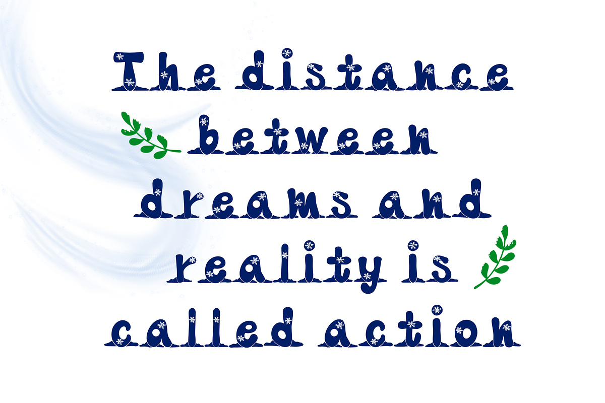 Snow font, a Handwritten Font by JJuta (Photo 4 of 6)