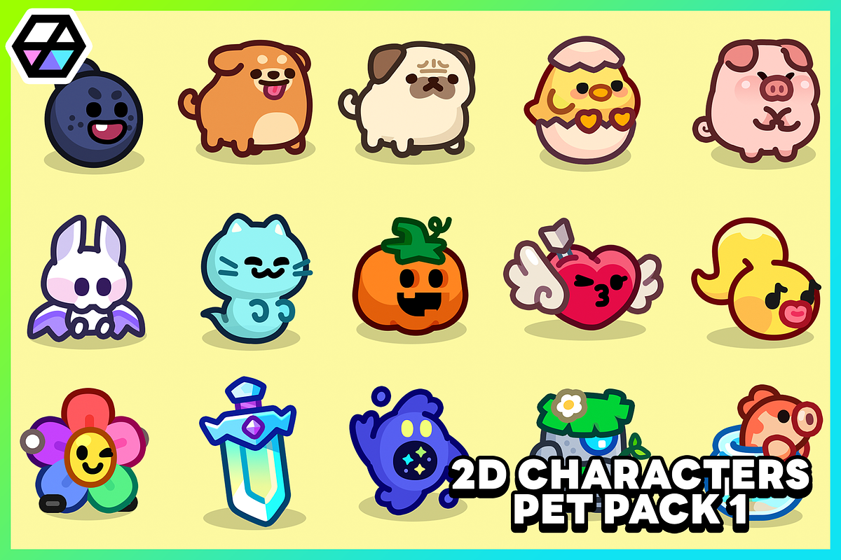 2D Characters - Pet Pack 1, an Animal Illustration by LAYERLAB (Photo 2 of 11)