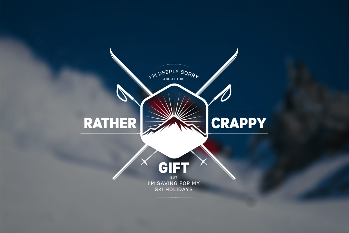 Humoristic Christmas Vector Badge, a Branding & Logo Template by Damien (Photo 1 of 3)