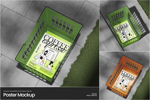 Poster Mockup, a Merchandise Mockup by Permadi Creative