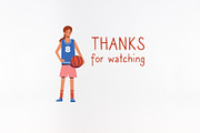 Basketball players. Illustrations, an Illustration by Anna Summer (Thumbnail 5 of 5)