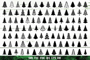 Christmas Tree Silhouette Set, a Graphic by Digital_Craftyfox (Thumbnail 2 of 20)