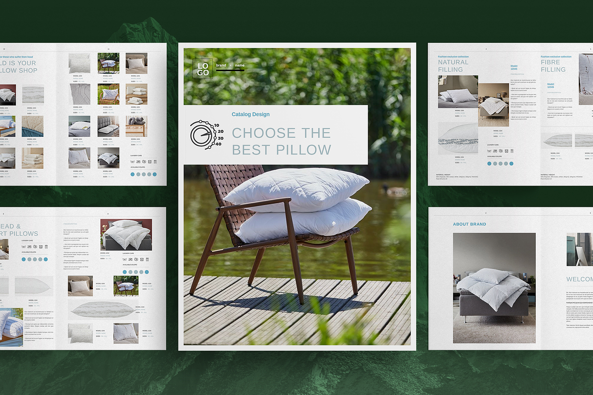 Pillow Catalog Brochure Template, a Brochure Template by Boris Cupac (Photo 1 of 7)