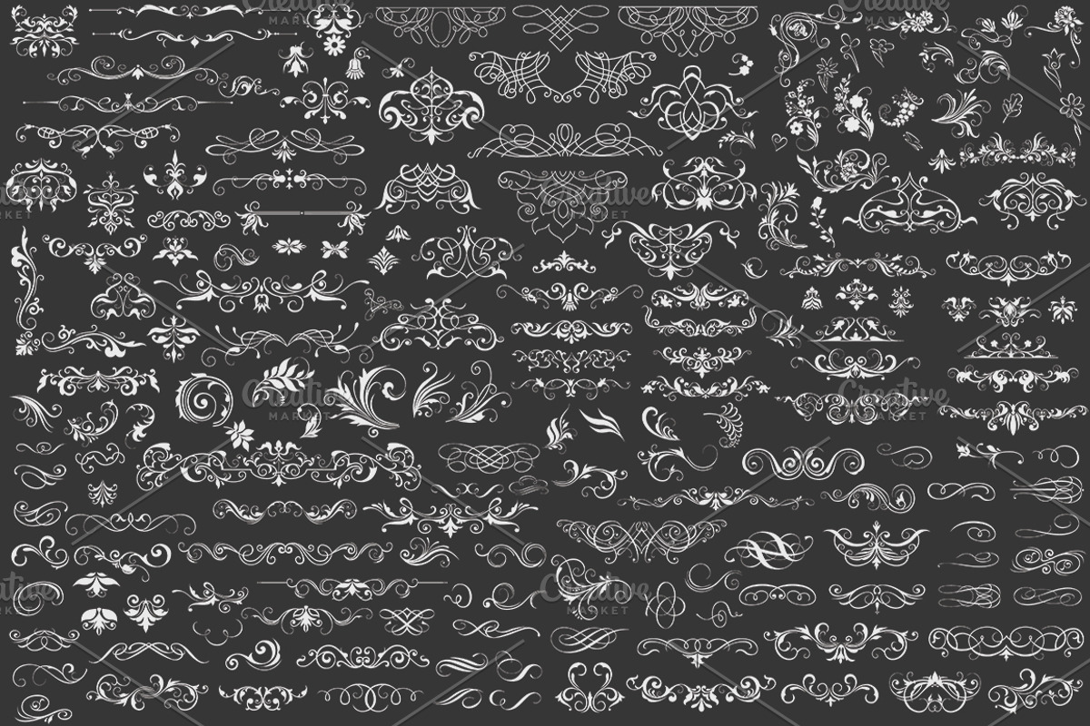 Calligraphic Design Elements, an Object Graphic by Arys Design (Photo 2 of 8)