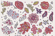 Vintage Floral Seamless Patterns, a Pattern Graphic by Sonulkaster (Thumbnail 5 of 11)
