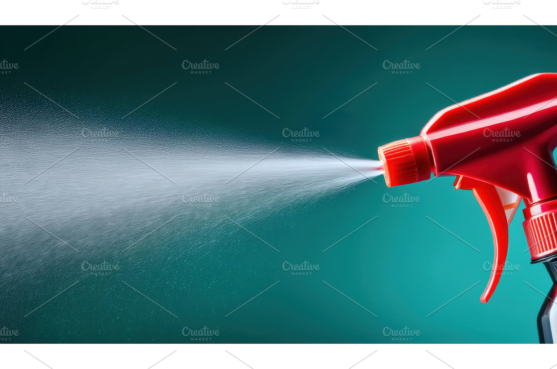 Red spray bottle releasing a fine, a Background Photo by Igor Tichonow