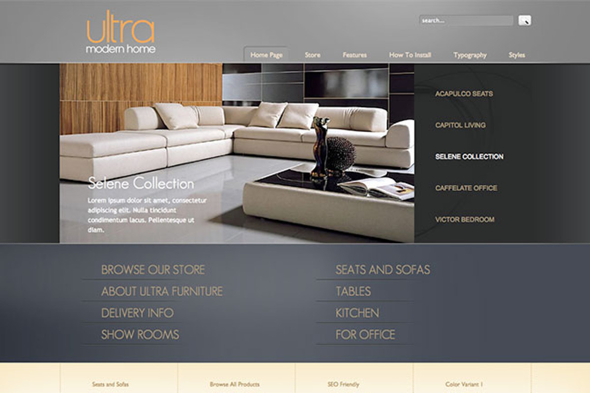 Hot Furniture Store, a WordPress Template by hot-themes (Photo 1 of 5)