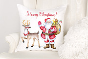 Santa Claus Christmas clipart set, an Illustration by SimpleWishesArt (Thumbnail 4 of 5)