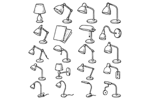 Task Lighting and Desk Lamp Types, an Object Graphic by RT Studio