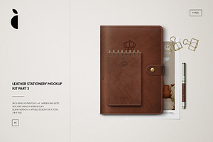 Leather Stationery Mockup Kit VOL. 3
