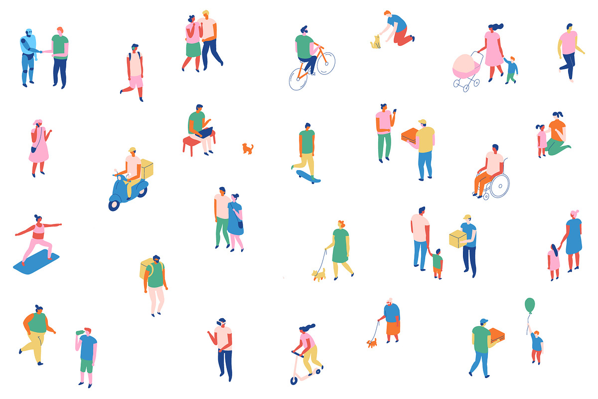 Flat vector people lifestyle bundle, a Person Illustration by Vector_Art (Photo 19 of 27)