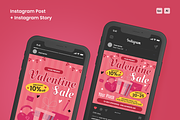 Valentine Sale Flyer Set, a Flyer Template by SquidPixey (Thumbnail 4 of 6)