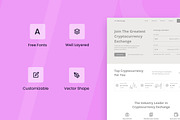 Crypto Exchange Wireframe Website, a Wireframe Template by INSPR STD (Thumbnail 2 of 6)