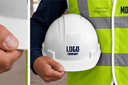 Safety Construction Vest Mockup Set, a Hoody Mockup by Country4k (Thumbnail 4 of 5)