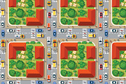 Seamless Pattern Map City, a Pattern Graphic by AlexZeL (Thumbnail 5 of 7)