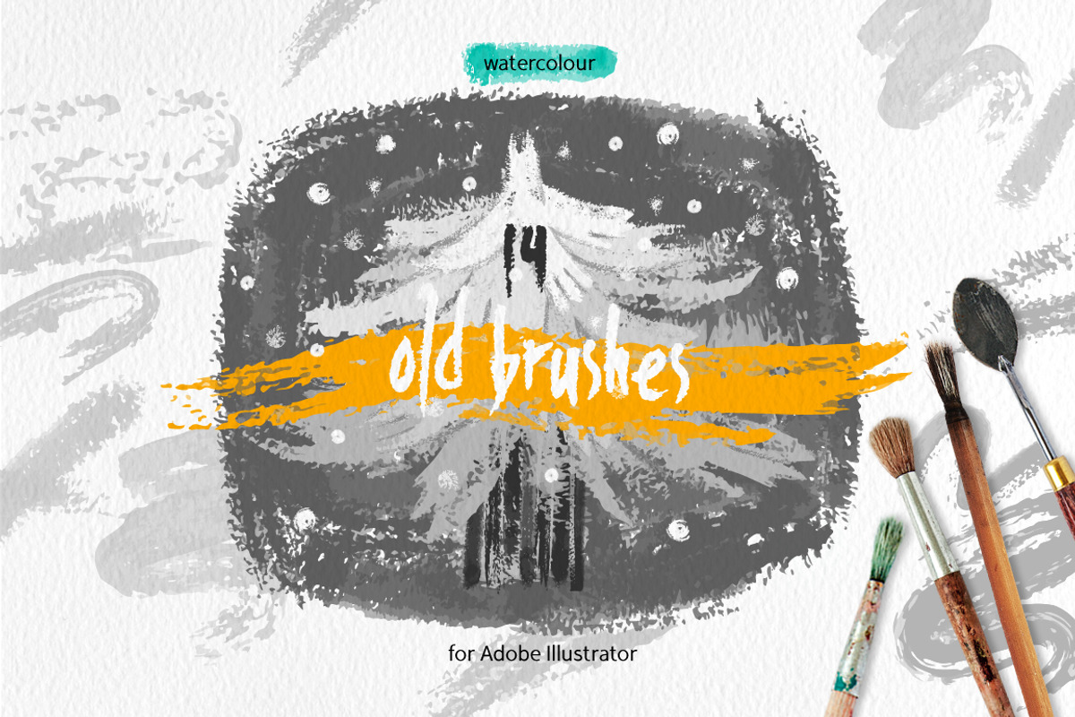 Old Brushes for Illustrator, a Brush Add-On by Mazheika Store (Photo 1 of 9)