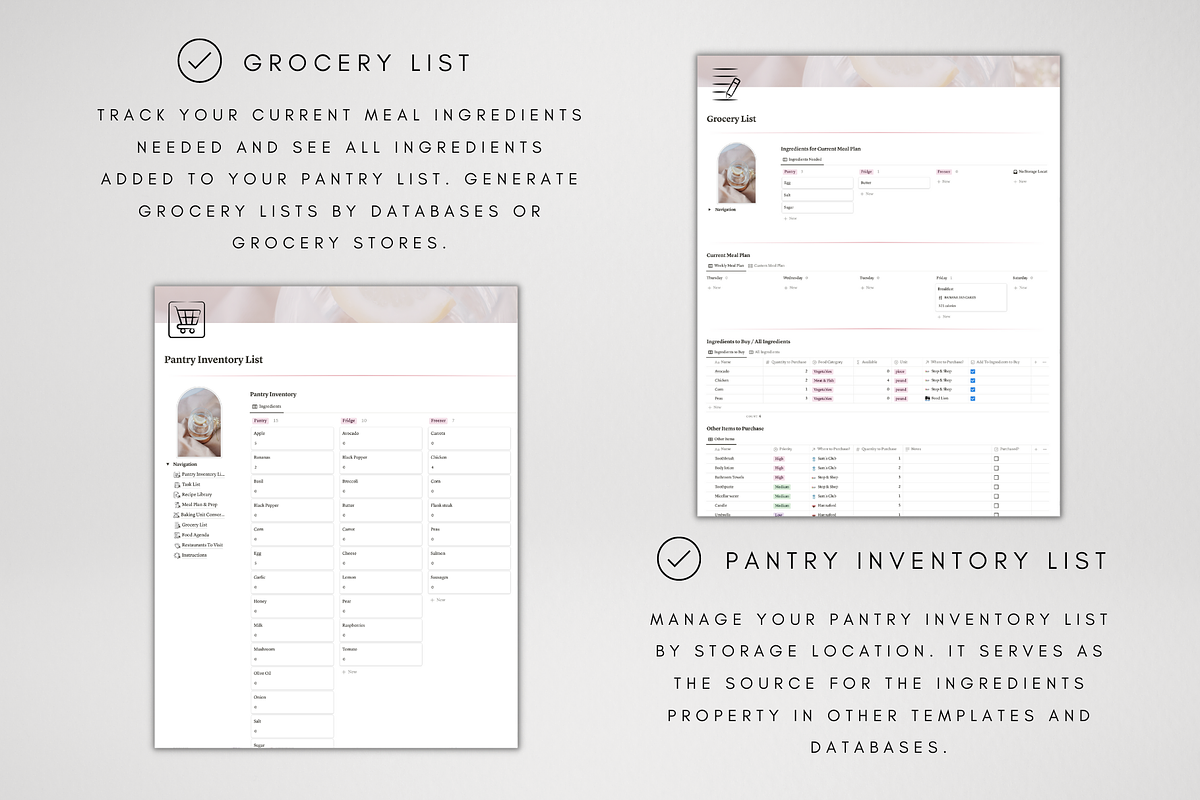 Meal & Nutrition Tracker for Notion, a Templates & Theme by BRANDcontent (Photo 5 of 8)