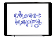 Outline Procreate Lettering Brush, a Brush Add-On by Blue Strawberry Studio (Thumbnail 3 of 7)