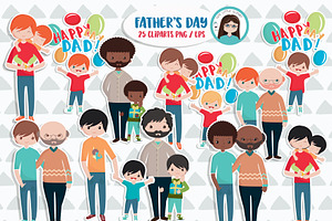 Father's day cliparts