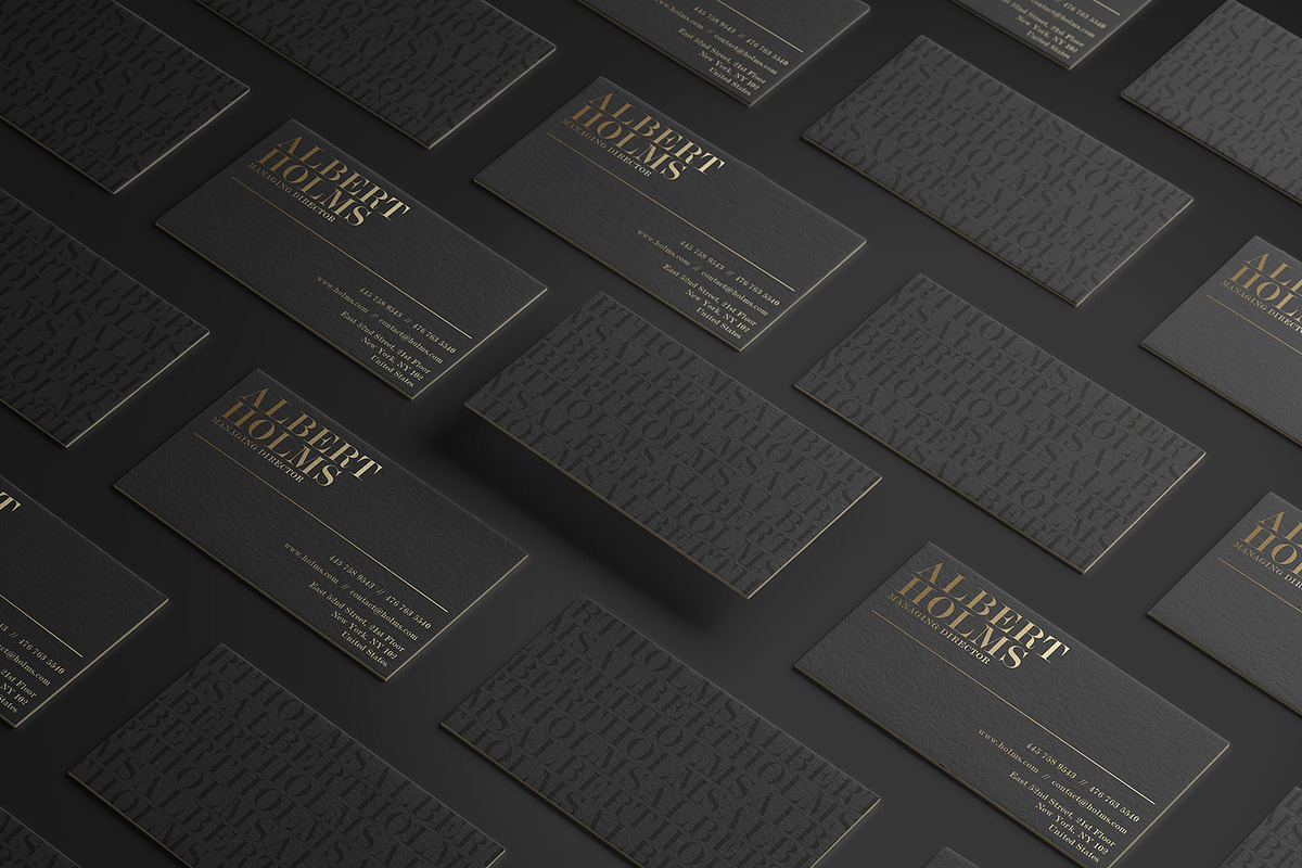 Luxury Black Business Card, a Business Card Template by Marvel (Photo 1 of 5)