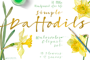 BUNDLE Golden-Yellow Flowers -85%, an Illustration by watercolorwild.graphics (Thumbnail 3 of 12)