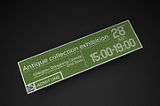 Multipurpose Classy Event Ticket, an Invitation Template by Konakchiev (Thumbnail 2 of 3)