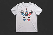 USA Flag Unicorn Face Embroidery, an Illustration by Purpose Ekbal (Thumbnail 2 of 3)