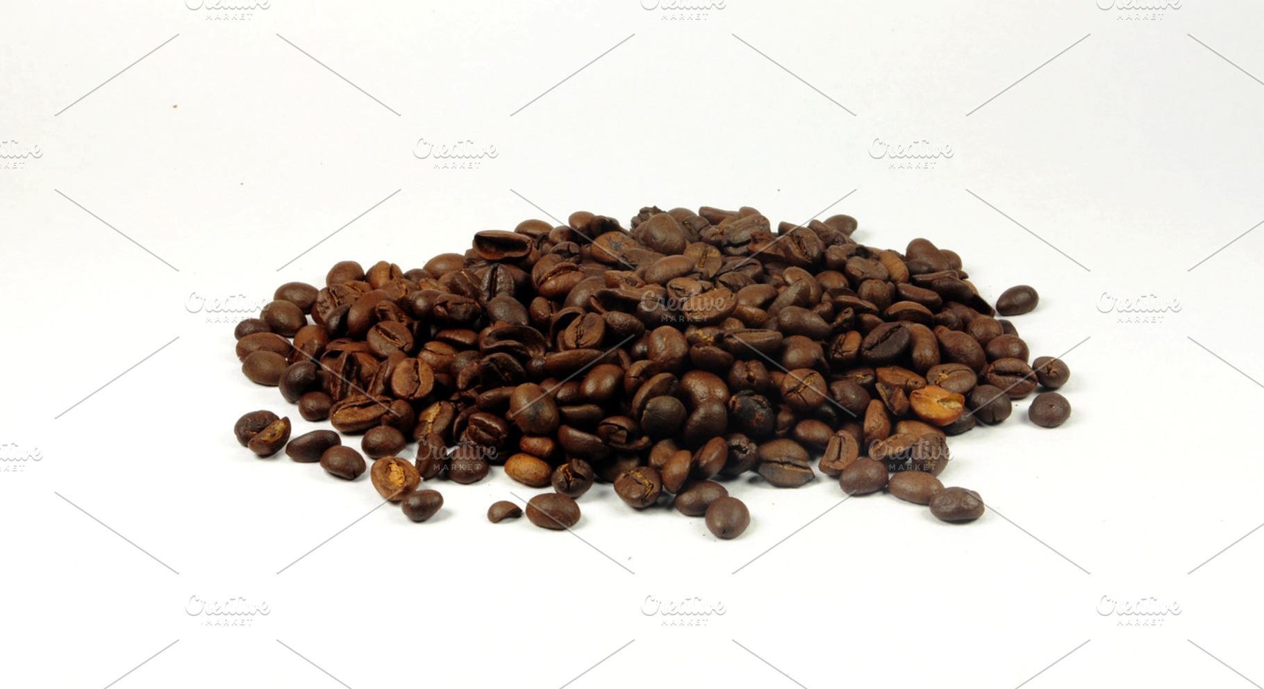 Coffee Beans Isolated On White Containing Beans Coffee Beans And White Floor
