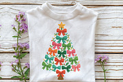 Bow Christmas tree PNG, an Illustration by CraftArtStudio (Thumbnail 2 of 4)
