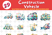 Construction Vehecle watercolor Jpg, a Transportation Illustration by John_Walker (Thumbnail 2 of 2)