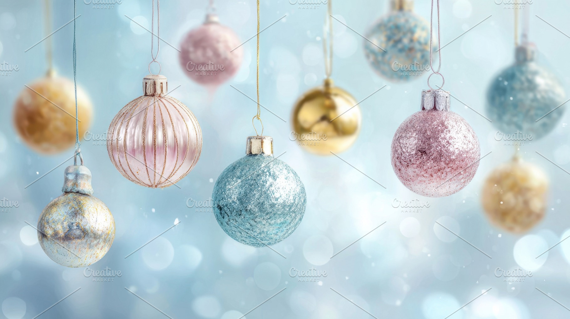 Bright ornaments in winter light, a Photo by Beautiful things