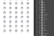 50 Emotion line icons, an Outline Icon by vladimir..lavrentev (Thumbnail 4 of 6)