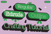 Amstir 3D, a Serif Font by Craft Supply Co. (Thumbnail 5 of 8)
